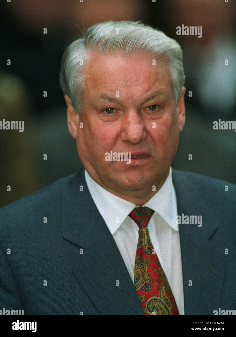 BORIS Jelzin Präsident Russlands 2. Juni 1992 Stockfoto