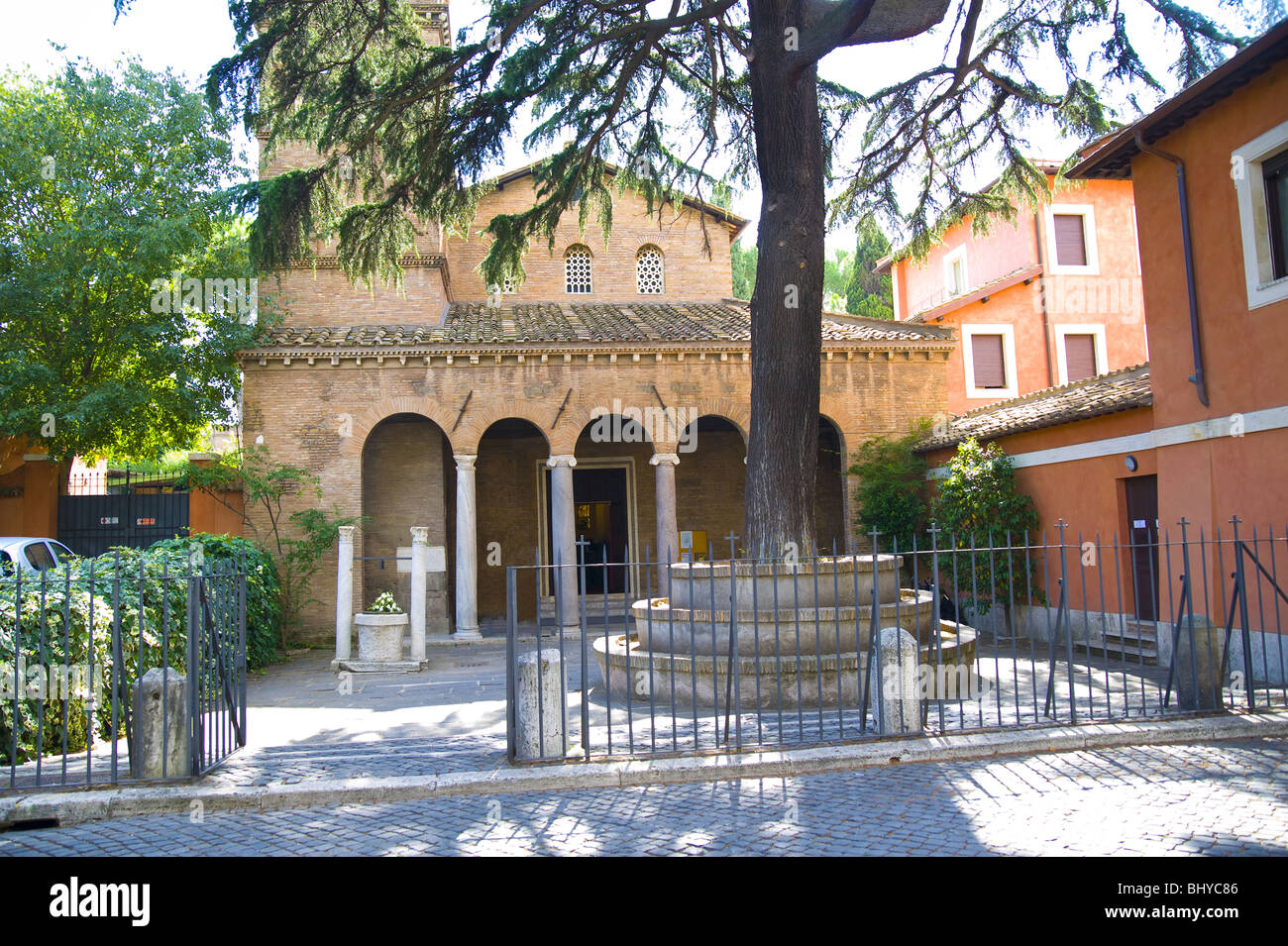 Basilica di San Giovanni ein Porta Latina, Rom, Italien. Stockfoto