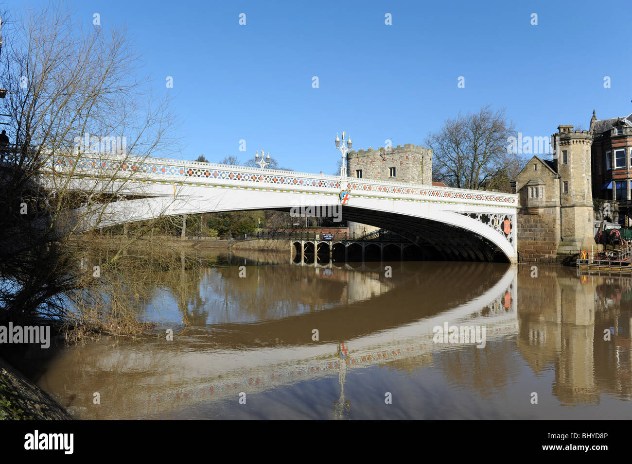 Lendal Brücke über den Fluss Ouse Stadt von York in North Yorkshire England Uk Stockfoto