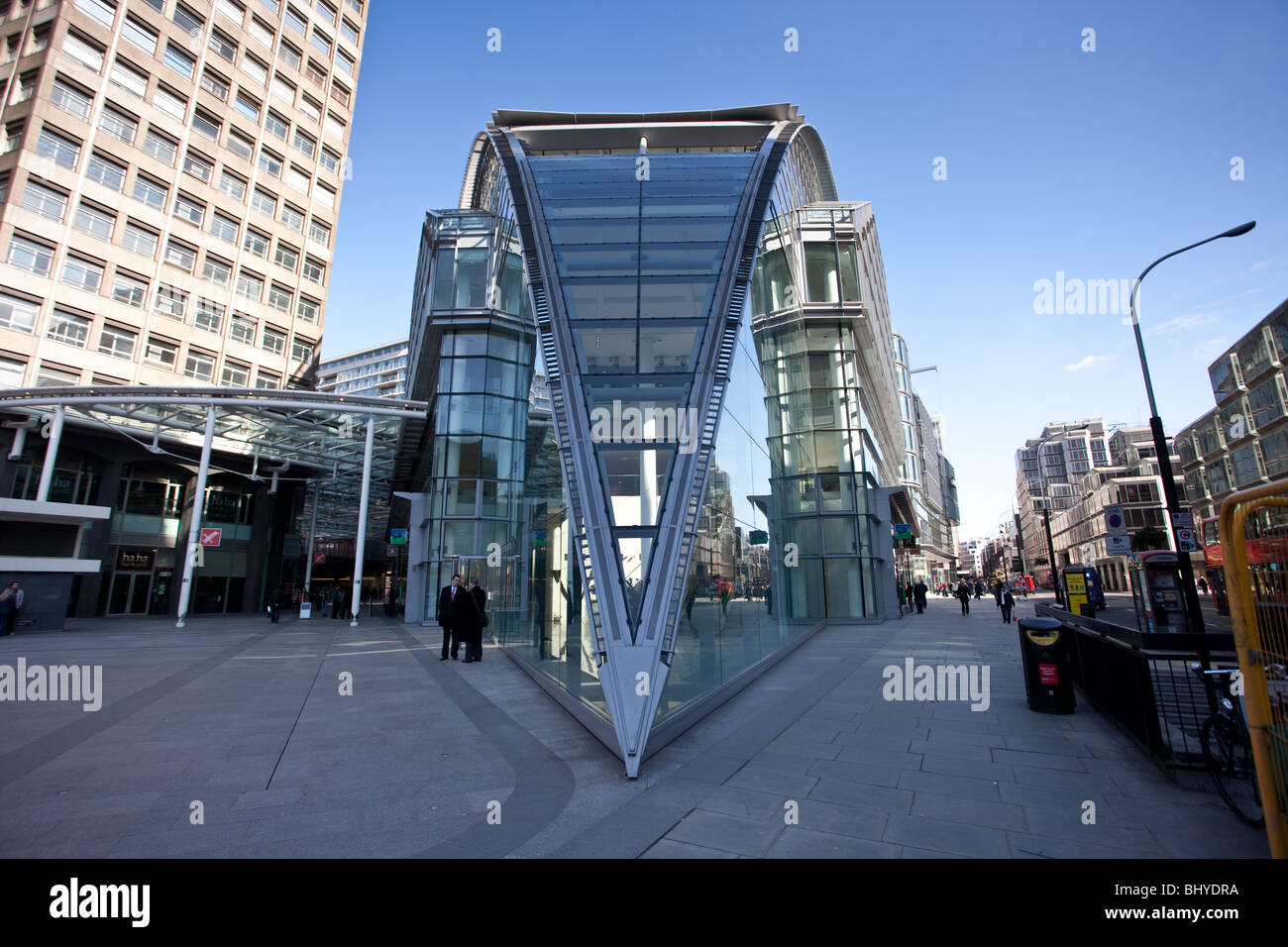 Moderne Gewerbe und Handel Entwicklung in Victoria Street, Westminster, London Stockfoto