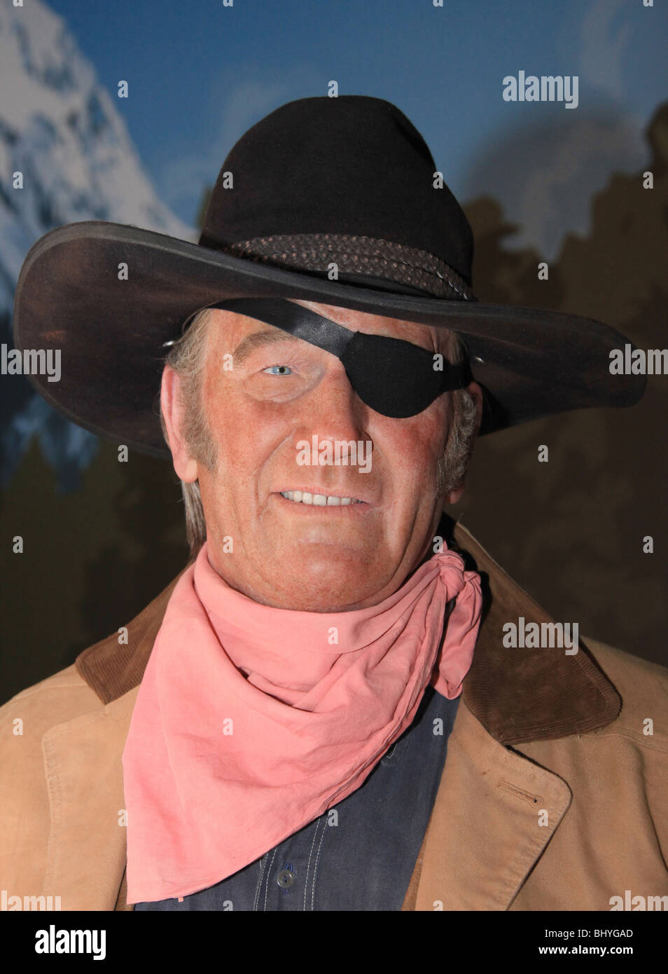 JOHN WAYNE (WAXWORK) Frau TUSSAUDS HOLLYWOOD Eröffnung HOLLYWOOD LOS ANGELES CA USA 21. Juli 2009 Stockfoto