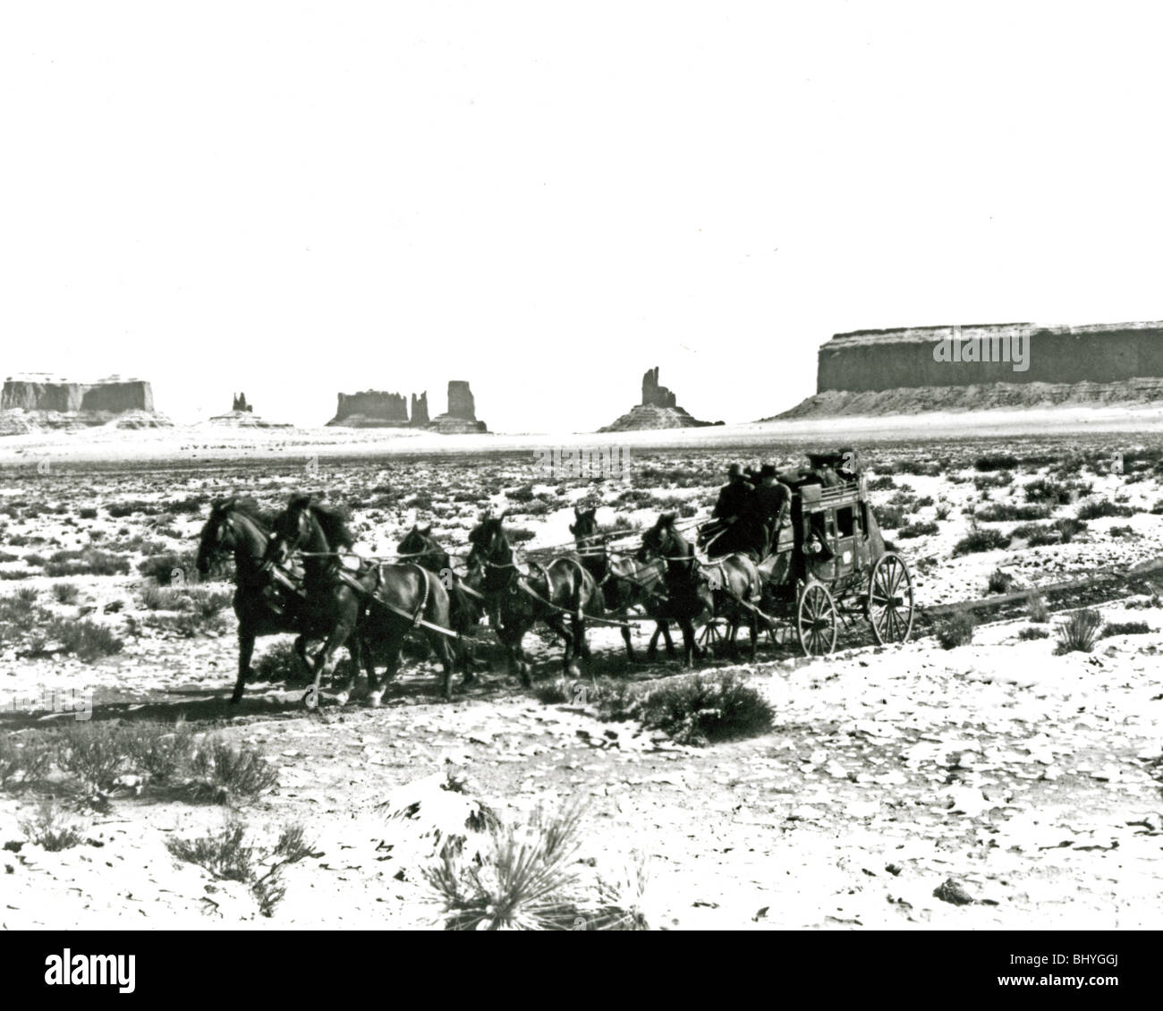 STAGECOACH - 1939 UA Film mit John Wayne unter der Regie von John Ford Stockfoto