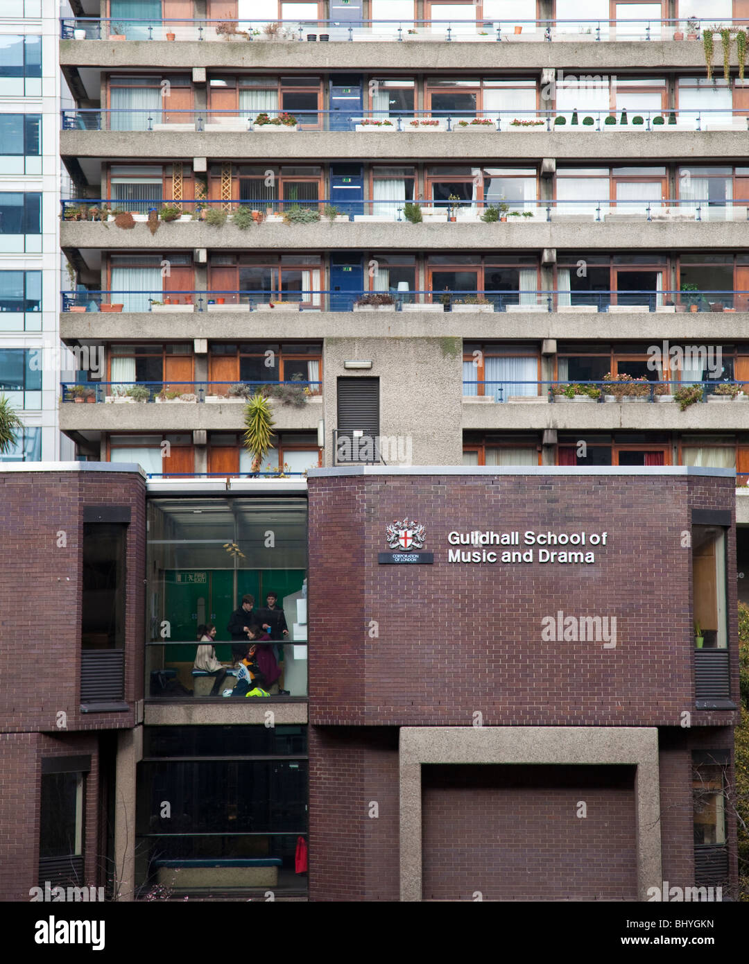 City of London School of Music and Drama in der Barbican-City of London-UK Stockfoto