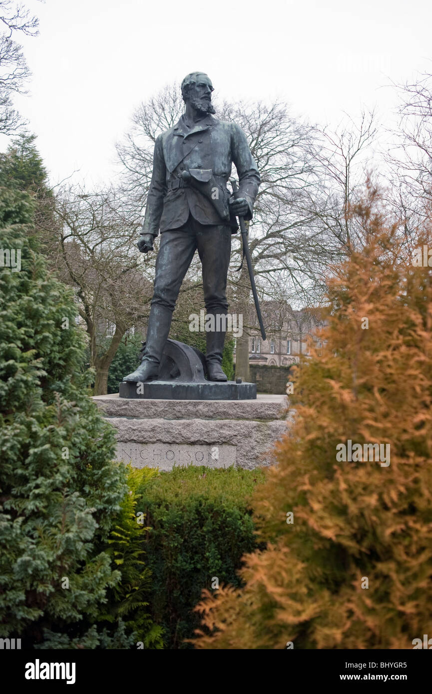 Statue von General Sir John Nicholson Indien Meuterei Ruhm auf dem Gelände des Royal School Dungannon Stockfoto