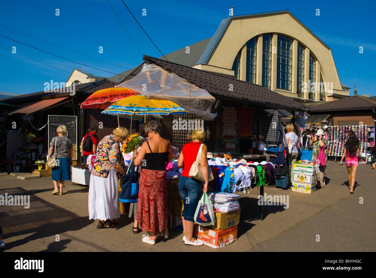 Centraltirgus der Hauptmarkt in Riga Lettland Europa Stockfoto