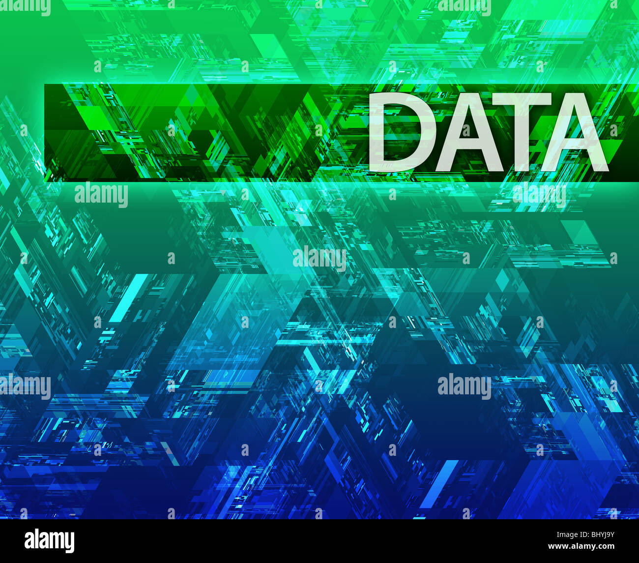 Daten Internet abstrakten elektronischen Informationskonzepte illustriert Stockfoto