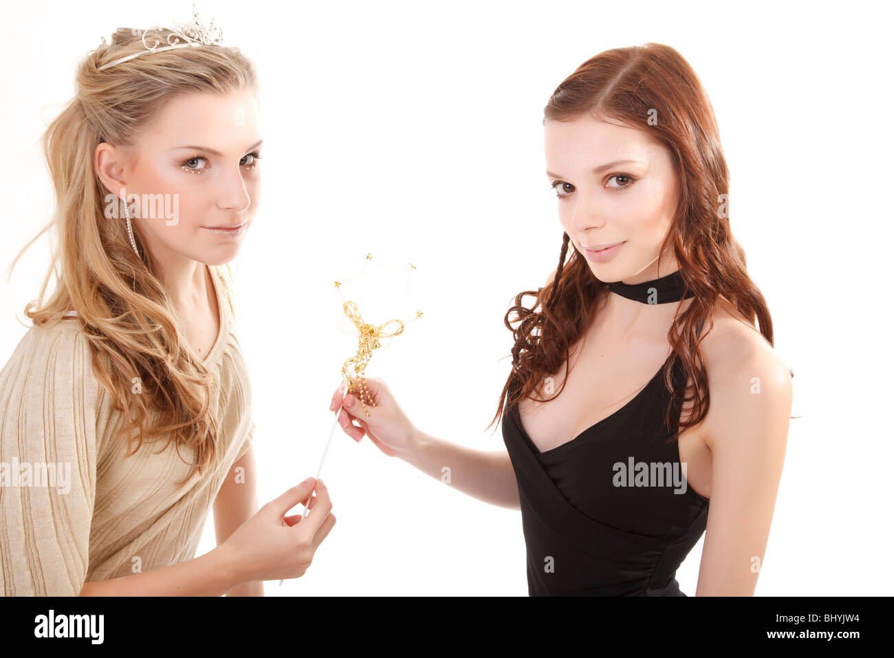 zwei junge Frauen Stockfoto