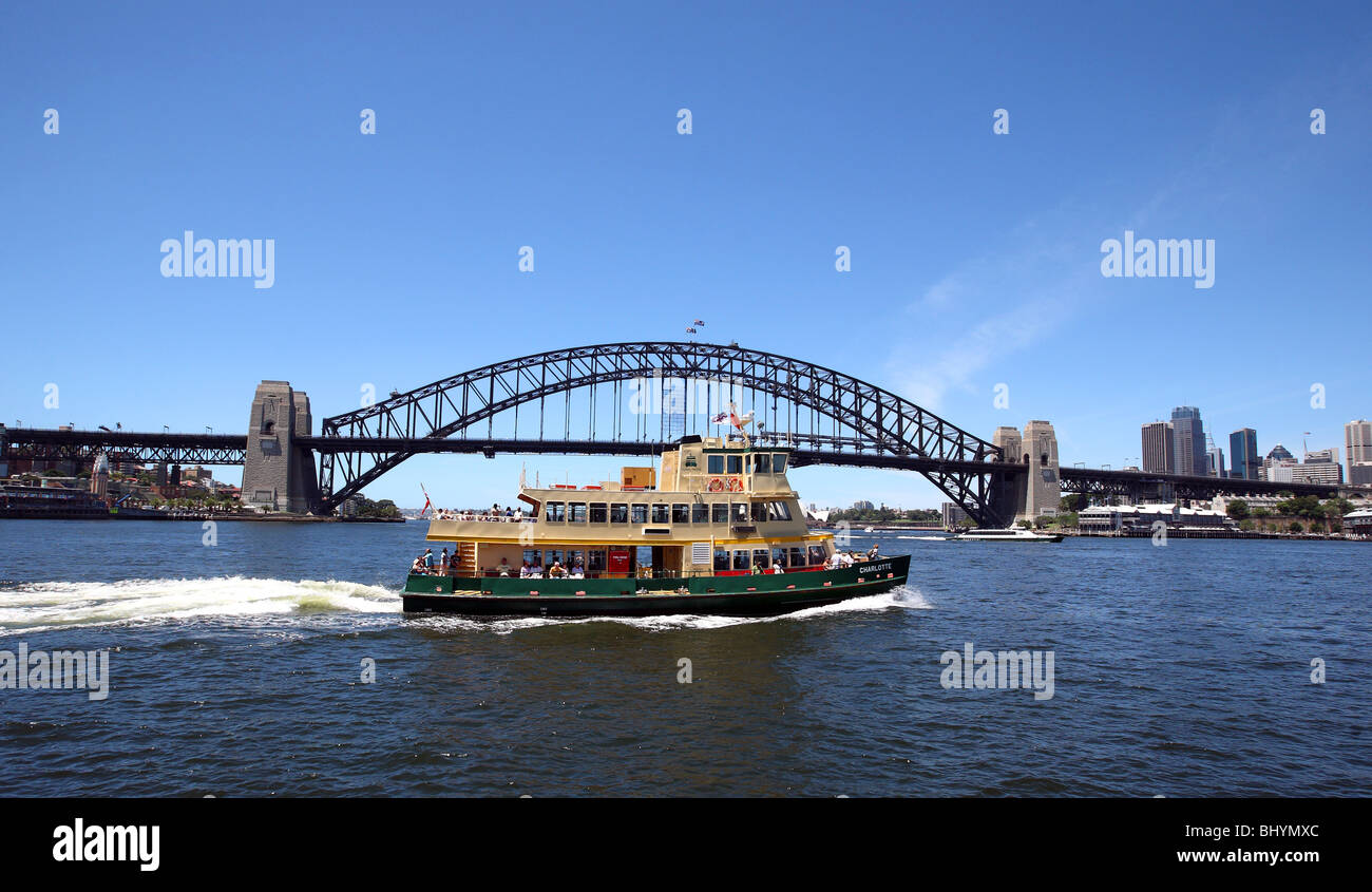 Passagier-Fähre im Hafen von Sydney Stockfoto