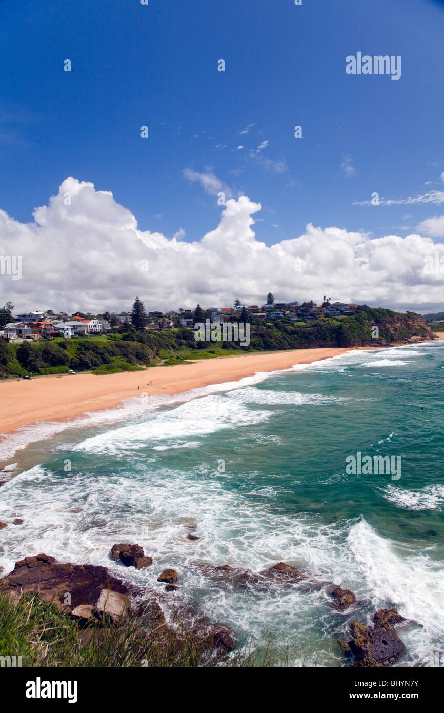 Blick nach Norden seine Strand entlang Stockfoto