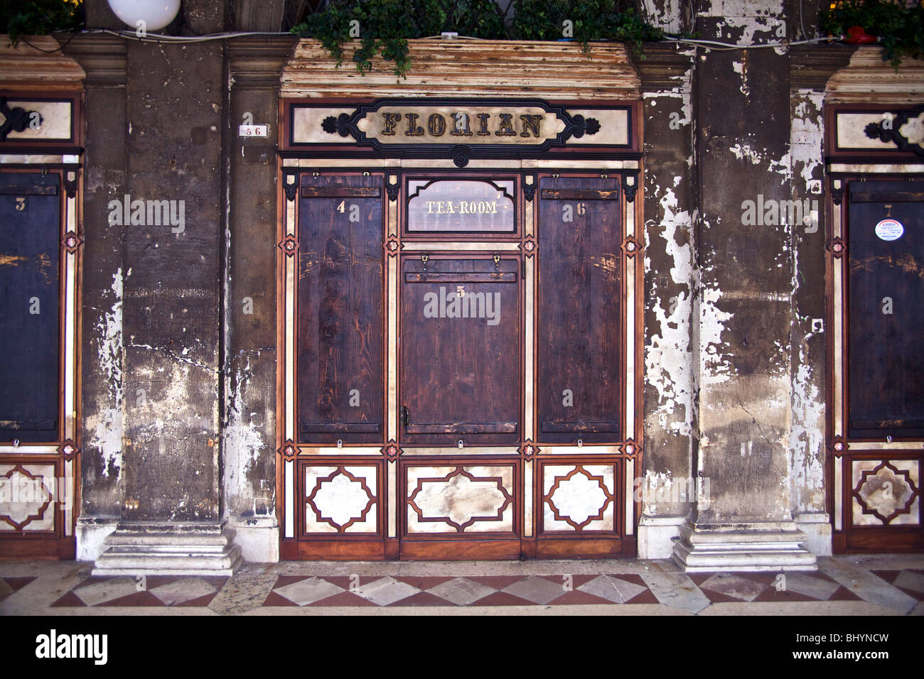 Caffè Florian in der Piazza San Marco in Venedig, Veneto, Italien Stockfoto