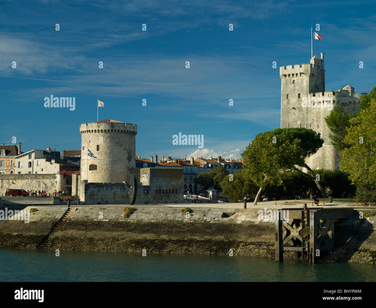 La Rochelle Türme Stockfoto