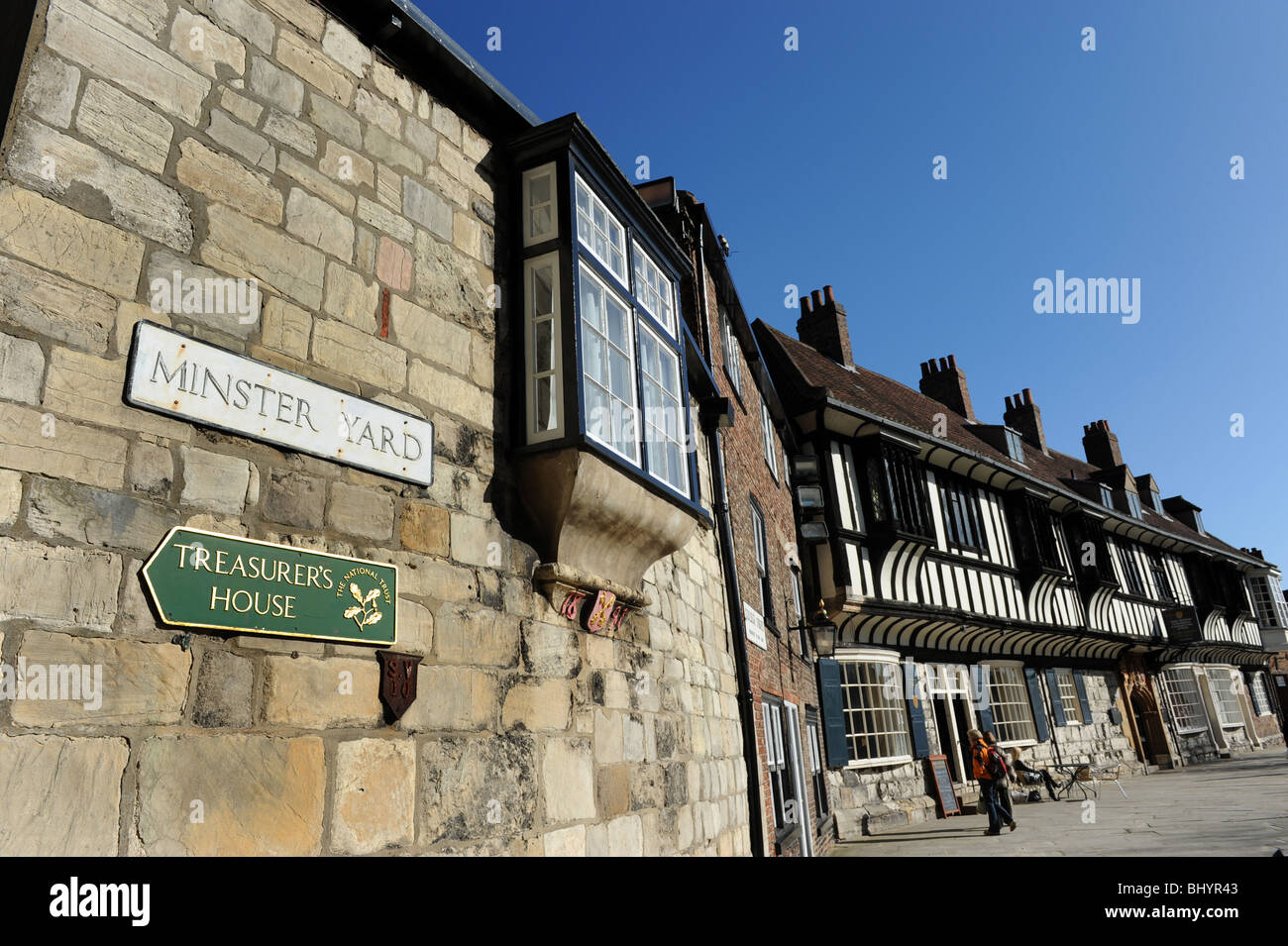 Minster Yard in der Stadt von York in North Yorkshire England Uk Stockfoto