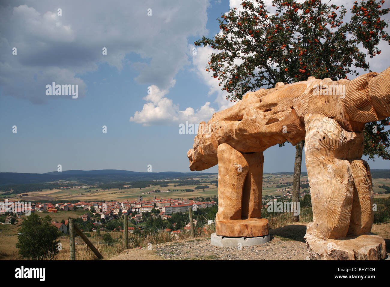 Die Bestie von Gévaudan ("La Bête du Gévaudan" auf Französisch) Stockfoto