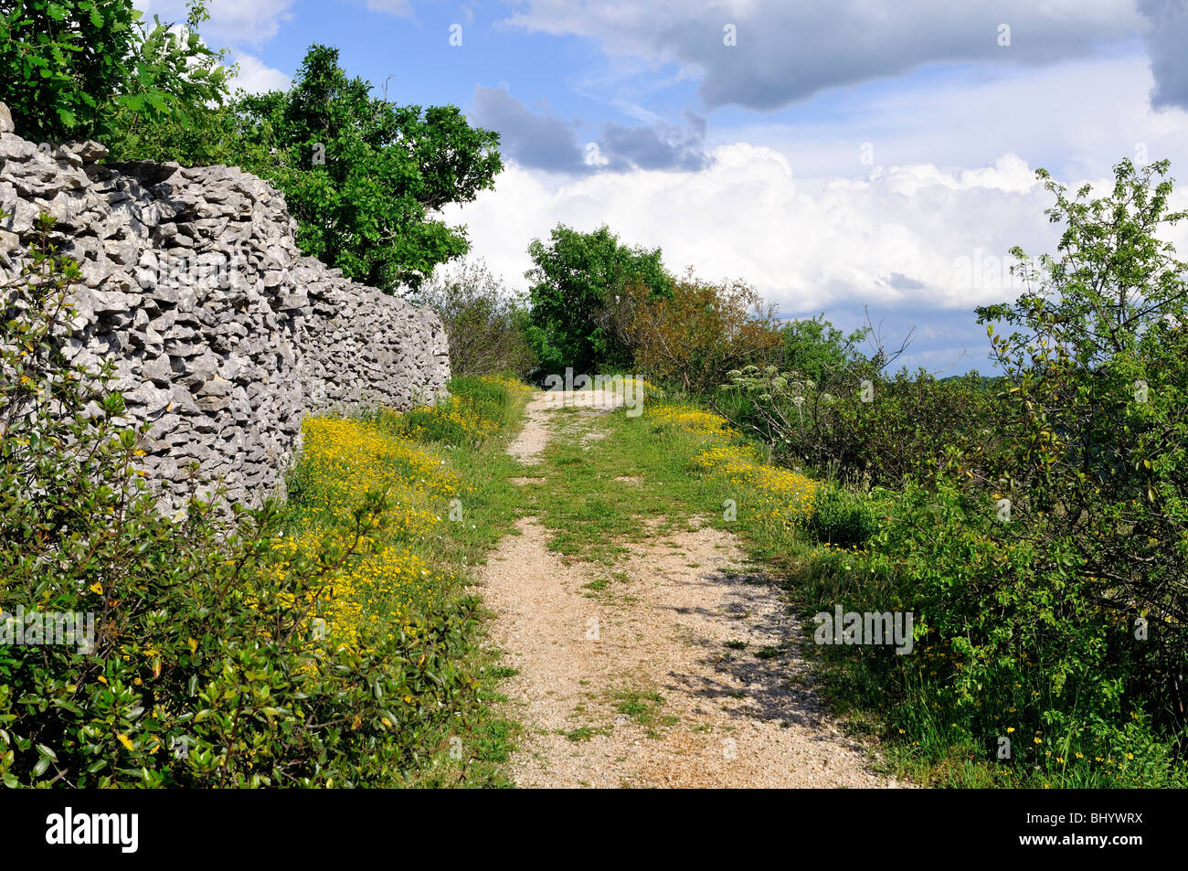 Trail zu Rocamadour, Pilgerweg (46) Stockfoto