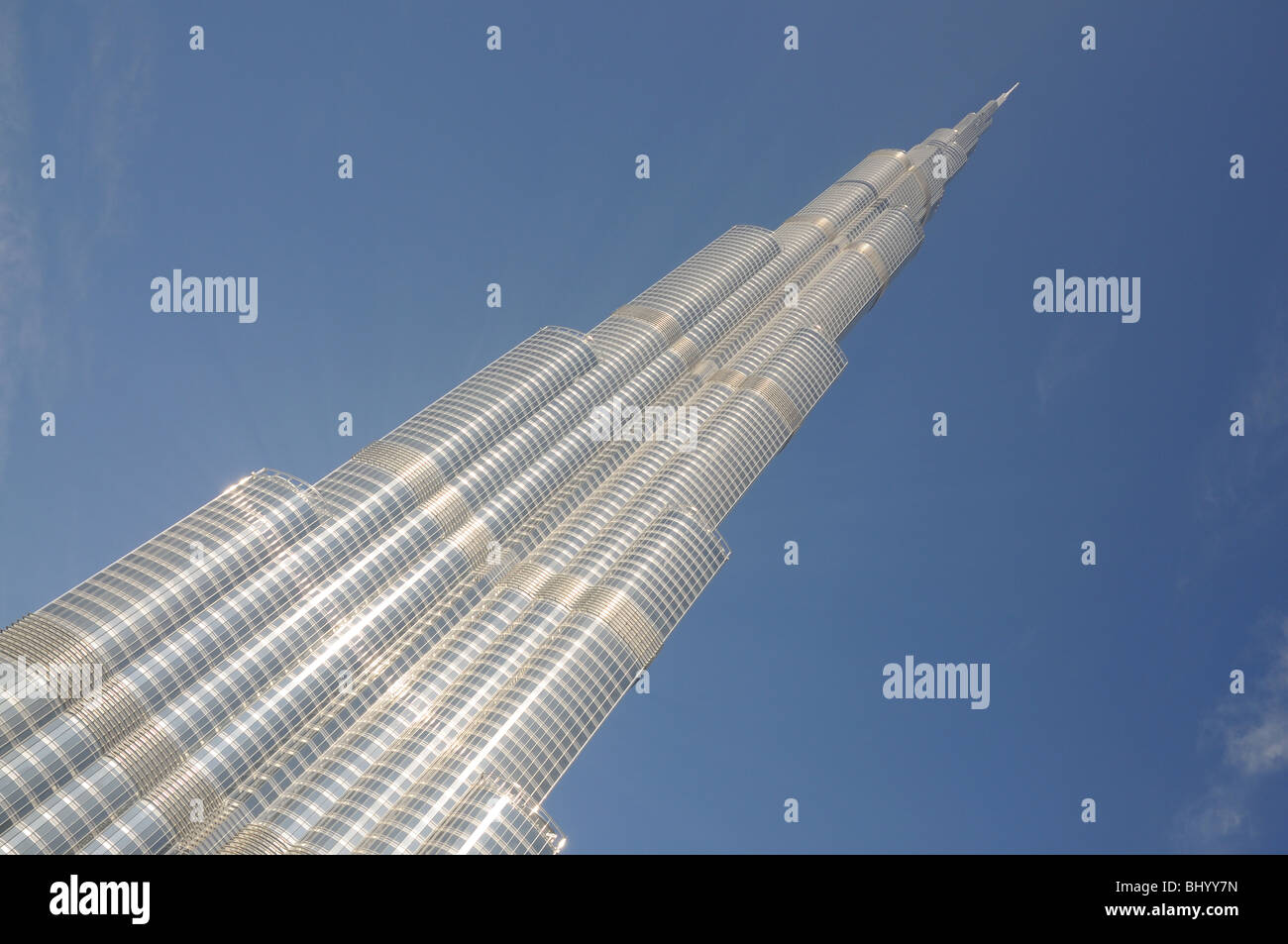 Burj Khalifa - das höchste Wolkenkratzer der Welt. Dubai, Vereinigte Arabische Emirate Stockfoto