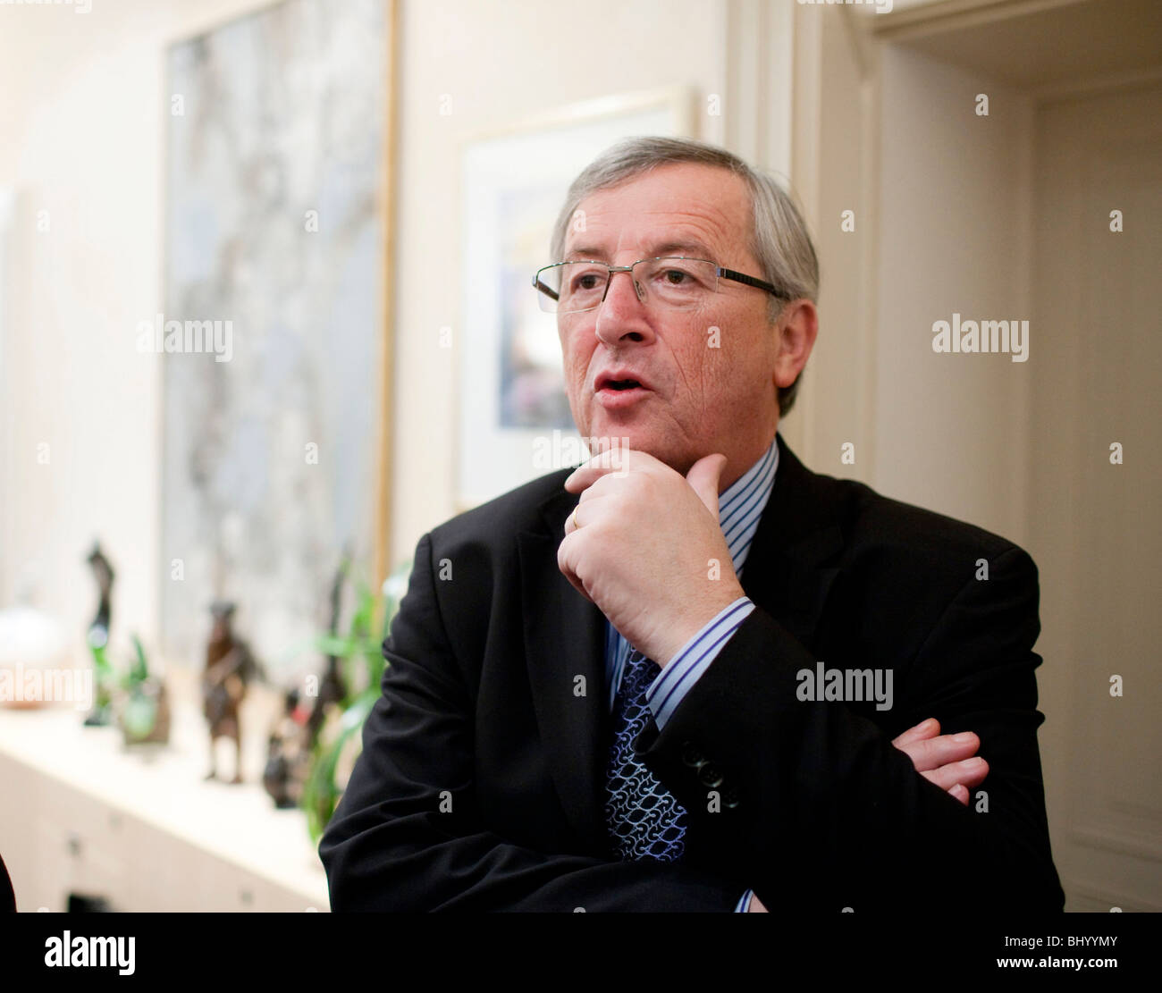 Luxemburg: Jean-Claude Juncker (2009/10/26) Stockfoto