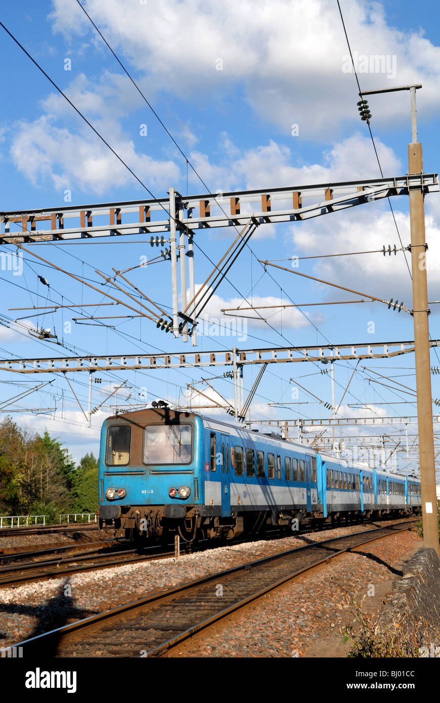 Regionalzug der Express Régional (TER) Stockfoto