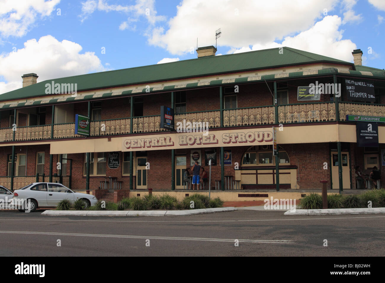 Central Hotel, Stroud, NSW, Australien Stockfoto