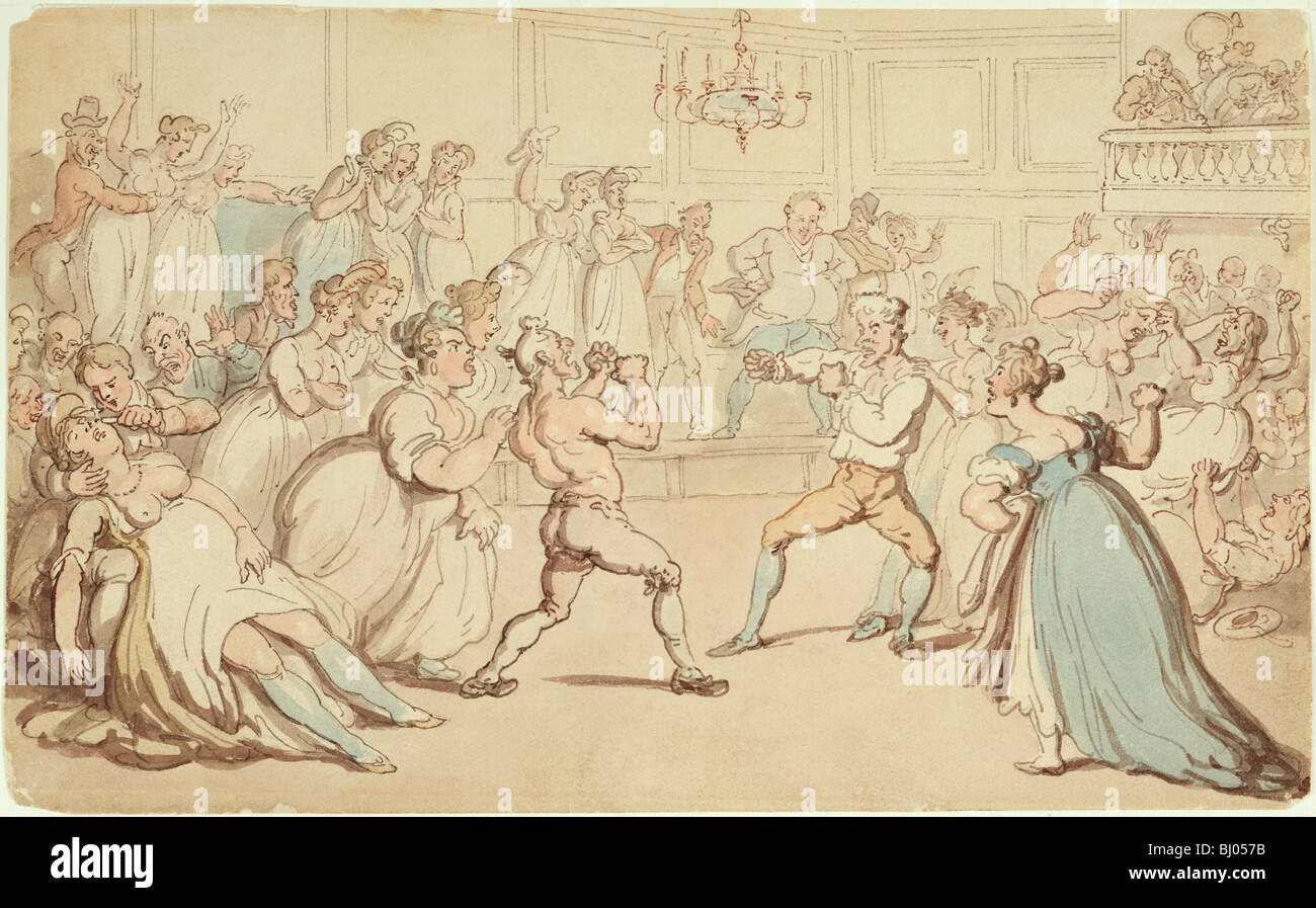 "Treten ein Kinderspiel". Künstler: Thomas Rowlandson Stockfoto