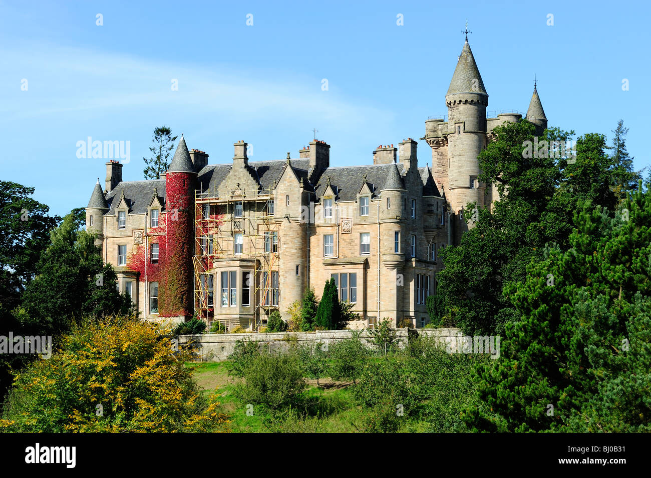 Blair Drummond House, frühen viktorianischen Herrenhaus, Blair Drummond Safari Park in der Nähe von Stirling, Schottland Stockfoto