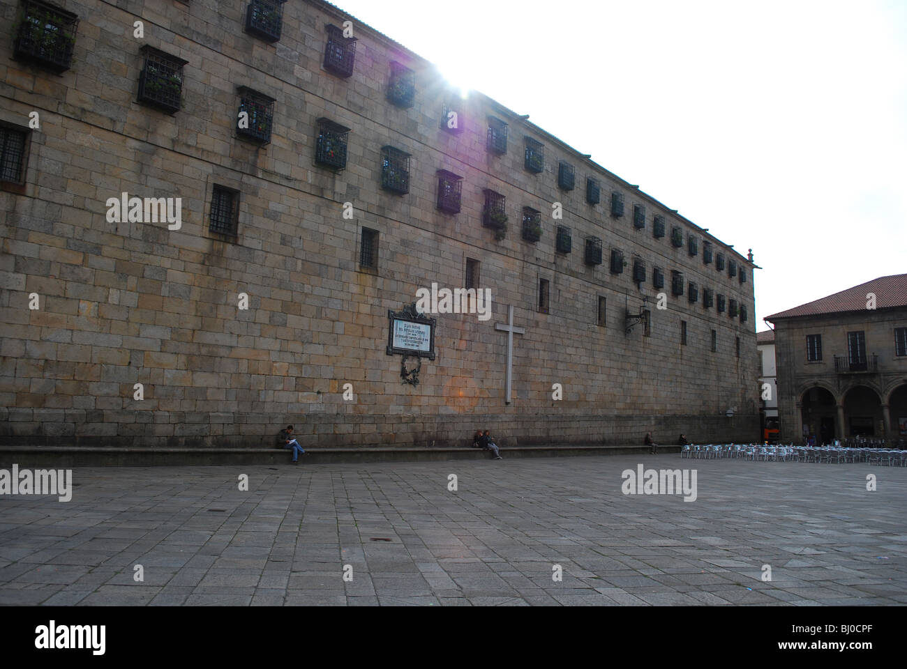 Monasterio de San Pelayo de Antealtares in Santiago De Compostela, Spanien, gegründet im 11. Jahrhundert von Alphonse II Stockfoto