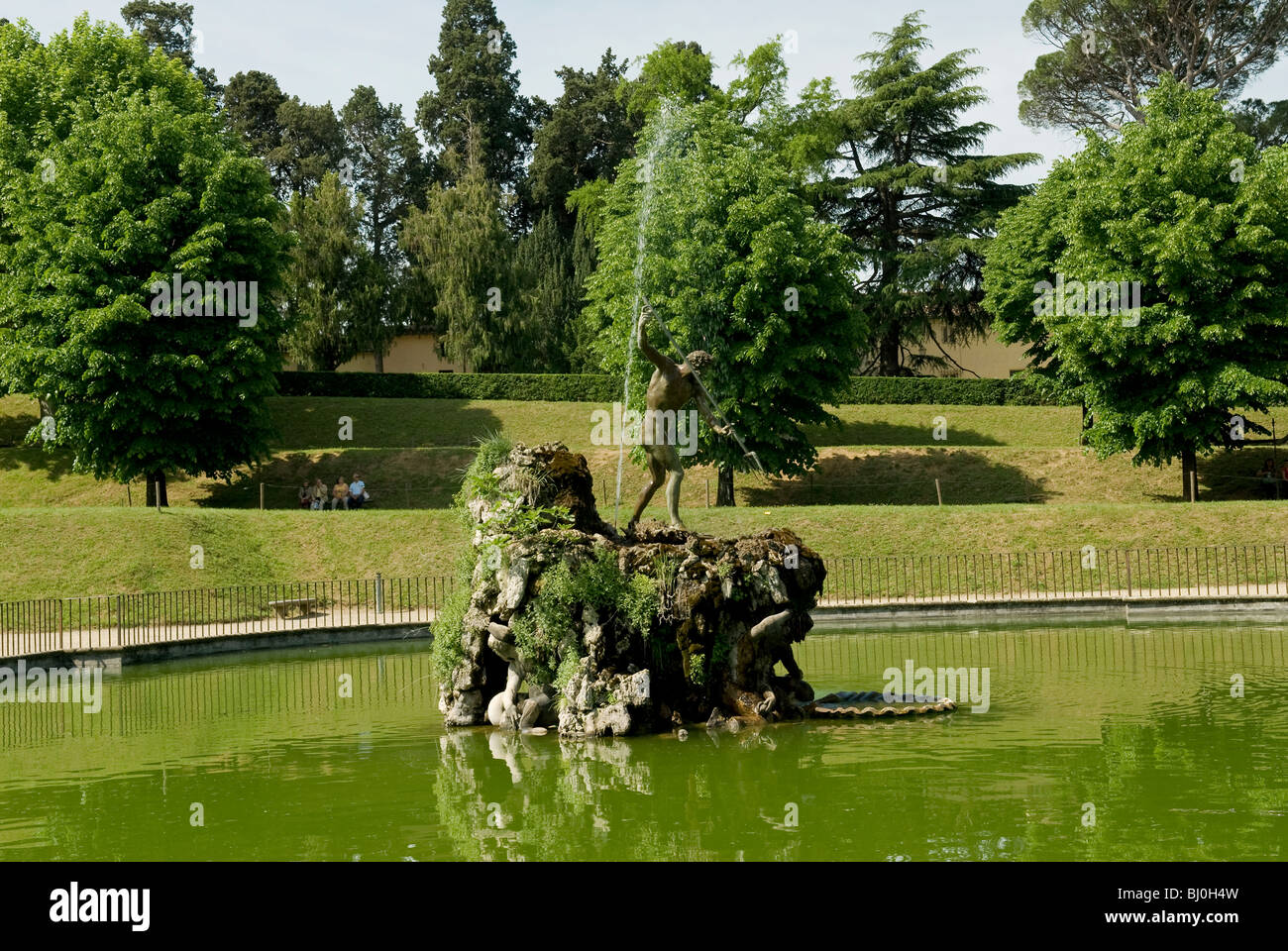 Brunnen von Neptun, der BoboliGärten, Florenz (Firenze), UNESCO World