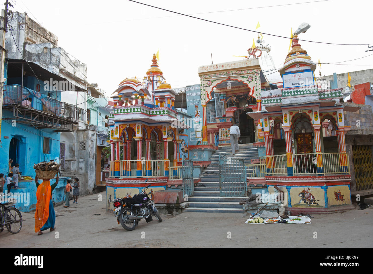 Tempel-Bundi Rajasthan Indien Stockfoto