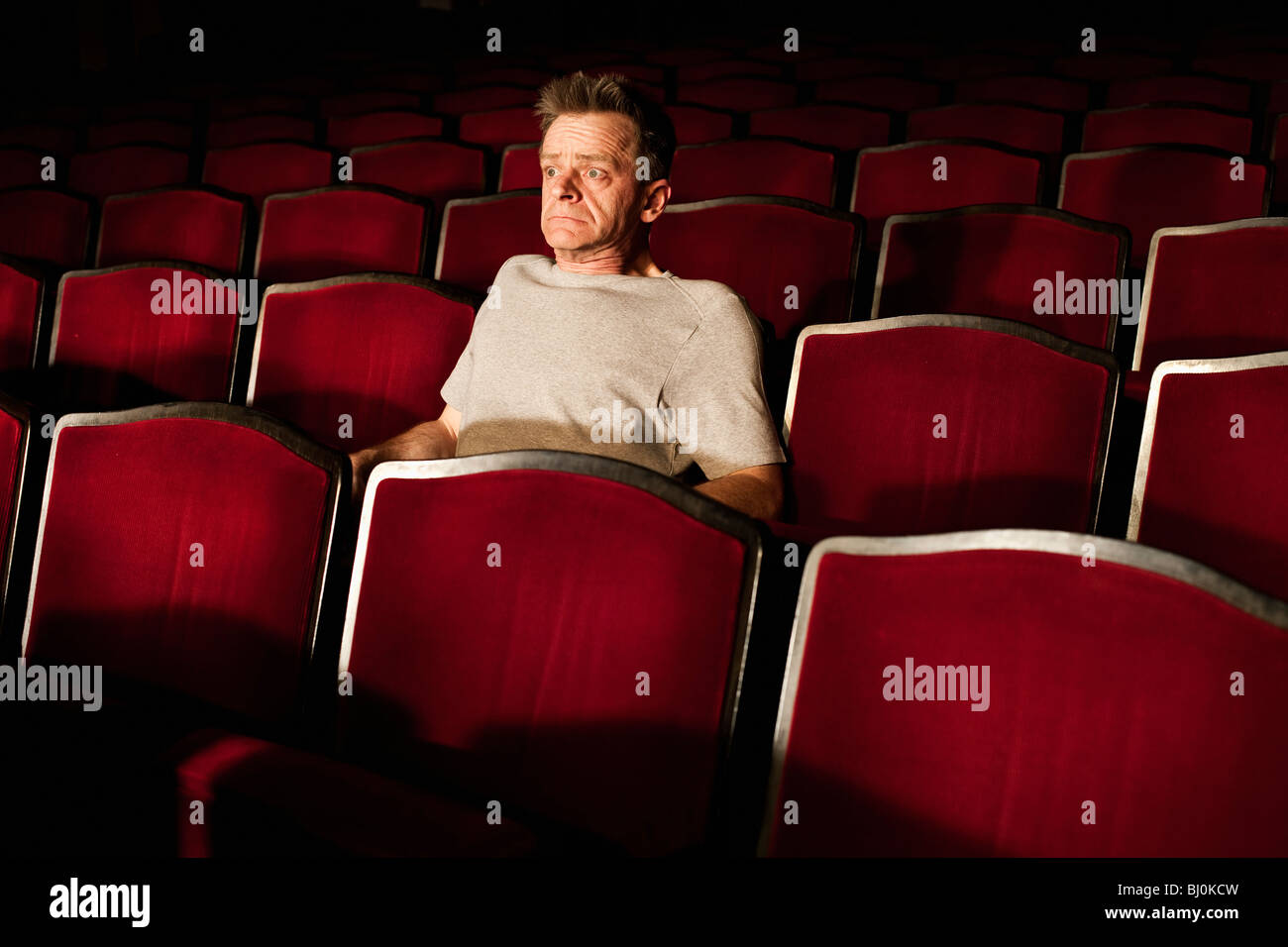 Porträt der Zuschauer beobachten Theater spielen Stockfoto