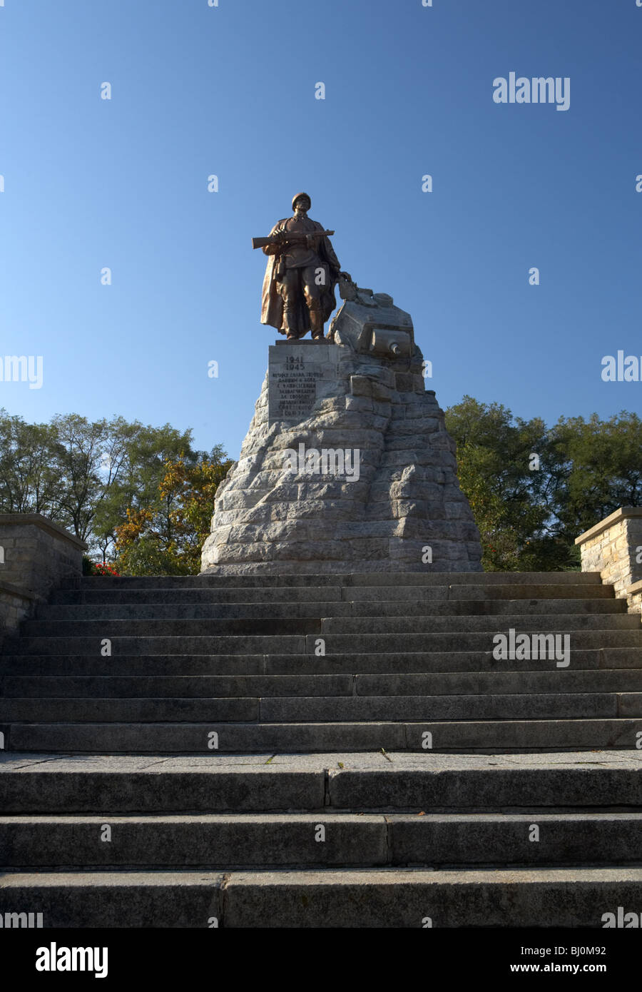 Sowjetische Ehrenmal auf den Seelower Höhen, Seelow, Deutschland Stockfoto