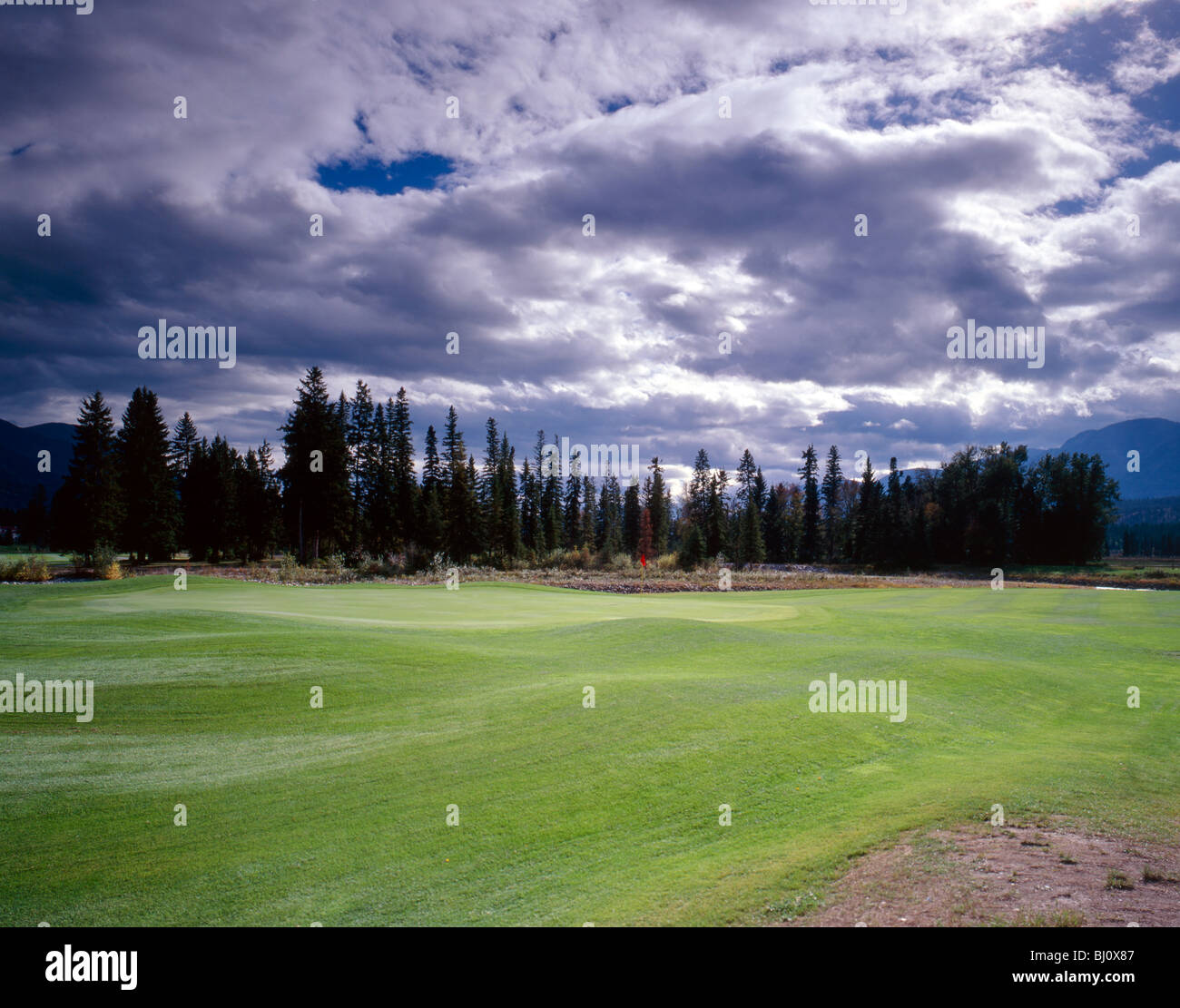 Riverside Golfplatz, Fairmont Hot Springs, Britisch-Kolumbien, Kanada Stockfoto