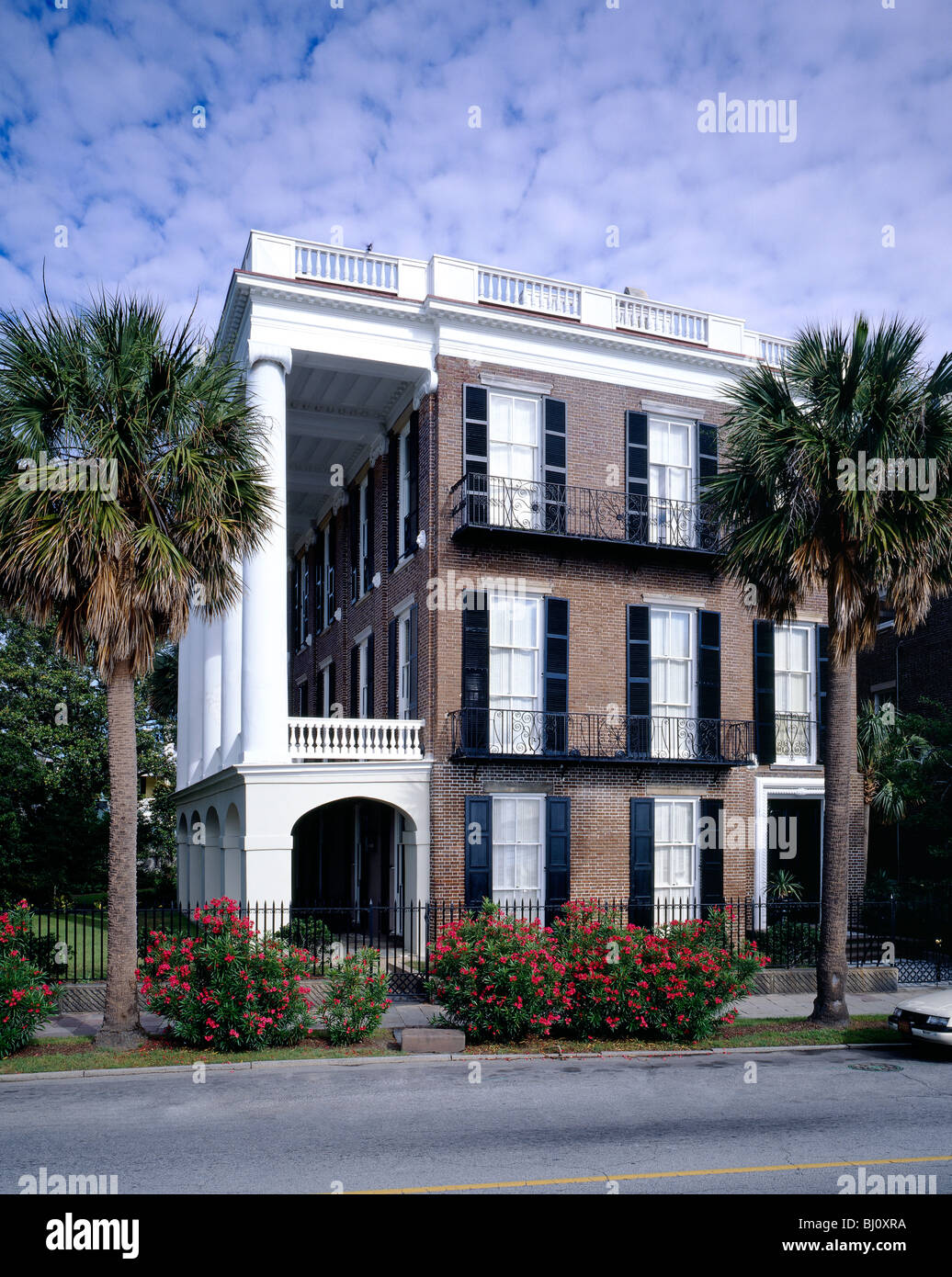 Robert William Roper House, c1838, Greek-Revival-Stil, Charleston, South Carolina, USA Stockfoto