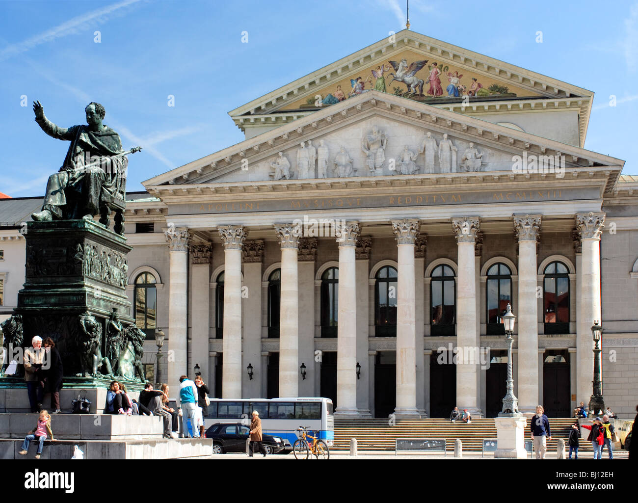 Nationaltheater am Max-Joseph-Platz, München Stockfoto