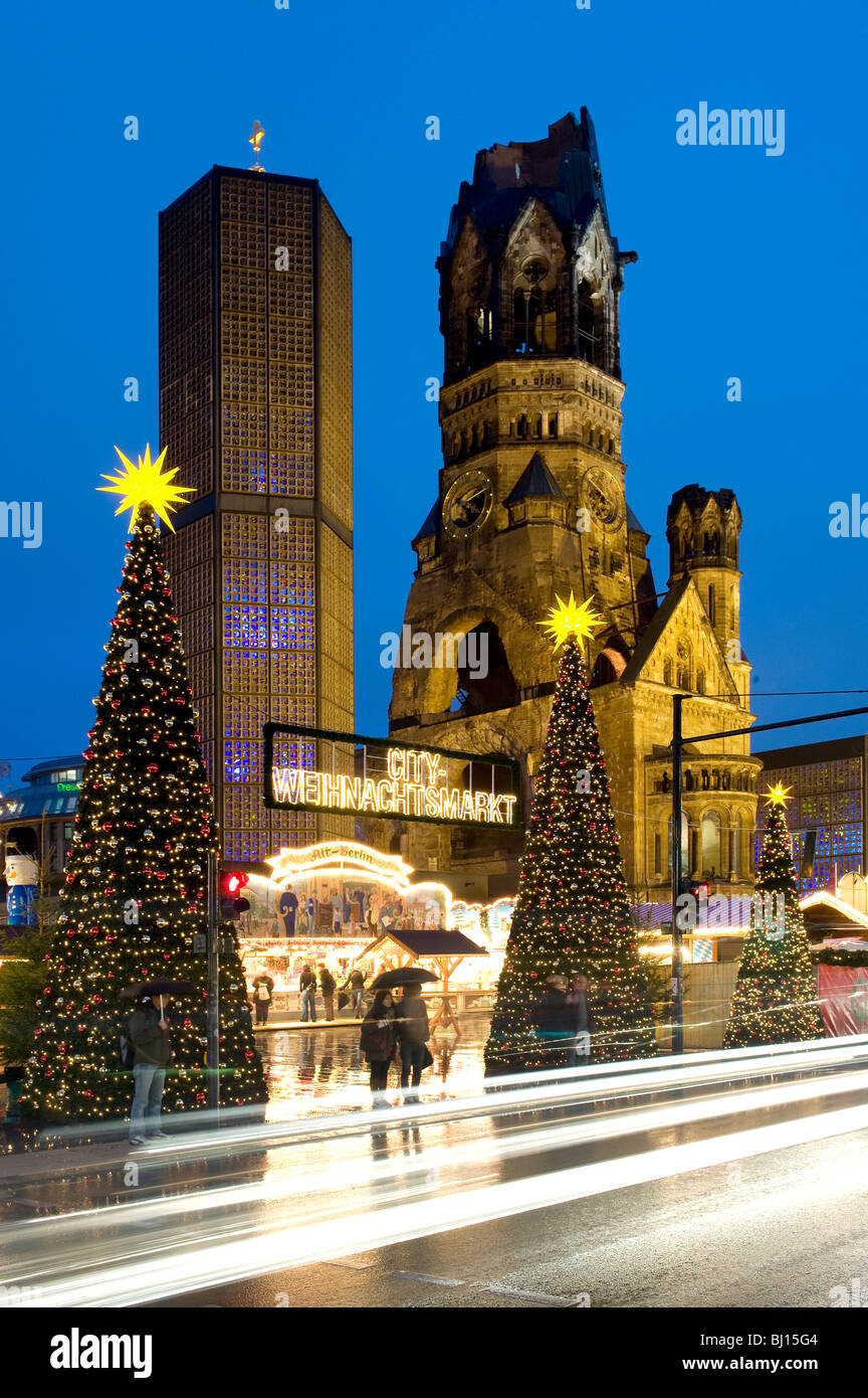 Weihnachtsmärkte Kurfürstendamm Berlin Deutschland Stockfoto