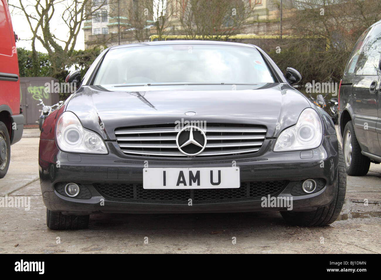 Individuelle Kfz-Kennzeichen Stockfoto