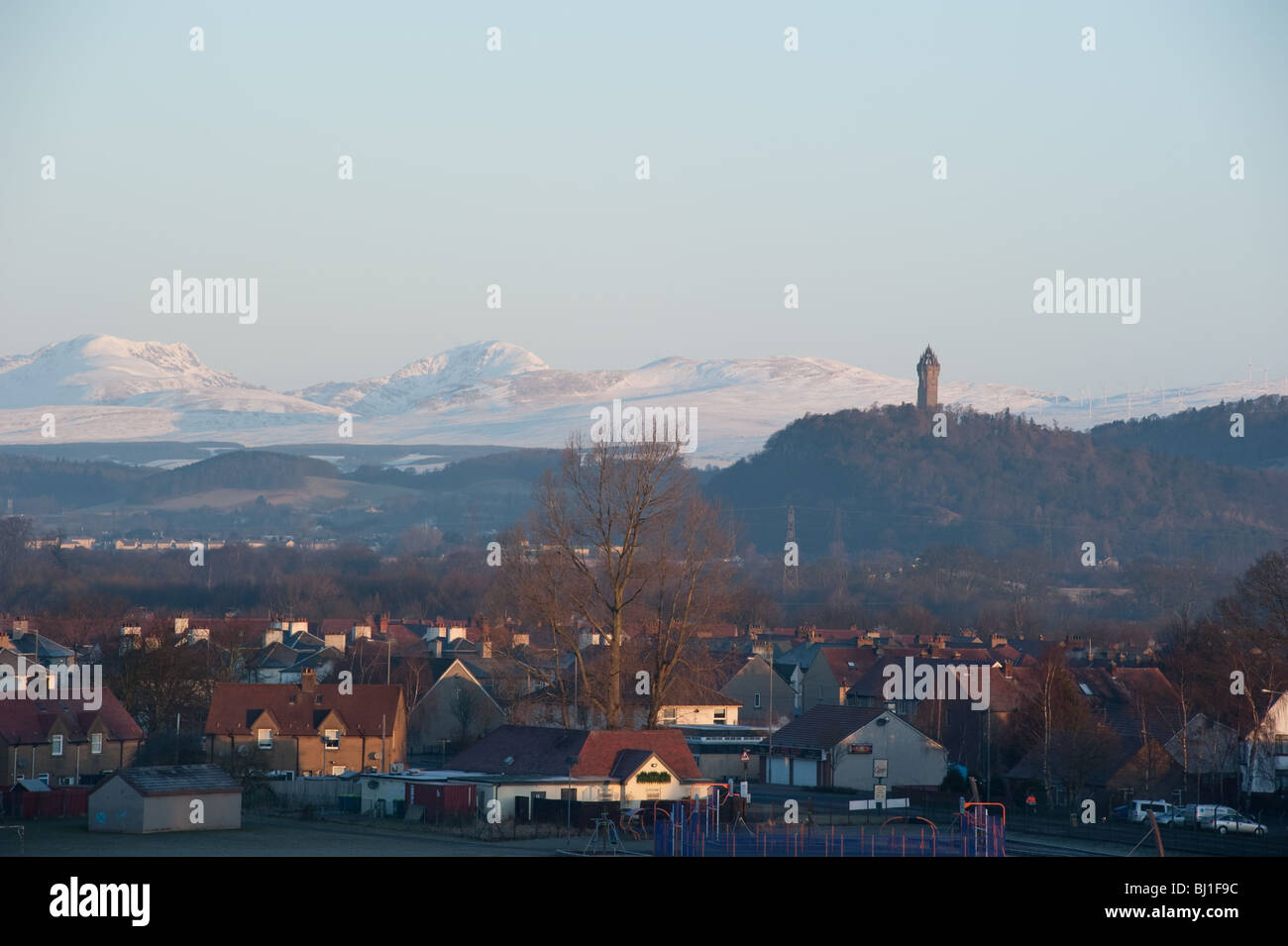 Wallace Monument in der Nähe von Stirling. Stockfoto