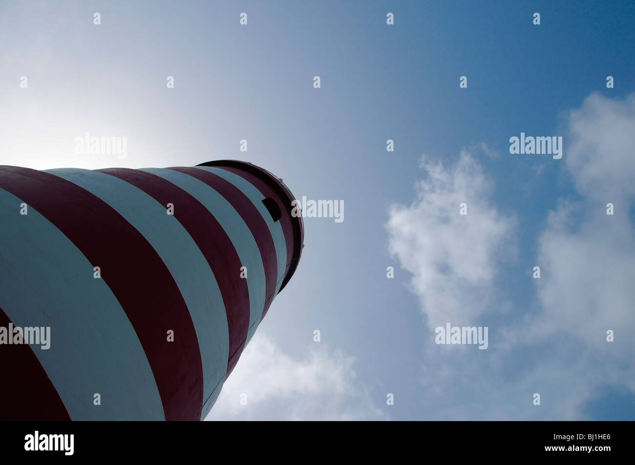 Elbow Cay Lighthouse, Hope Town, Abacos, Bahamas Stockfoto