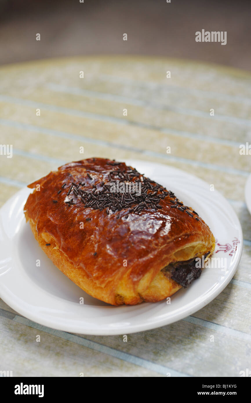 Pain au chocolat Stockfoto