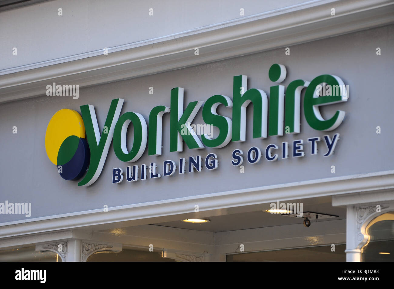 Yorkshire Building Society Zeichen England Uk Stockfoto
