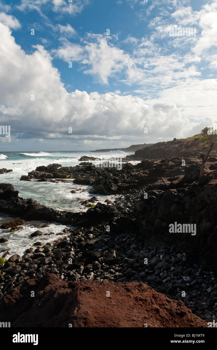 Maui Hawaii Nordküste in der Nähe von Hookipa genommen wenn gab es eine hohe Brandung Beratenden Stockfoto