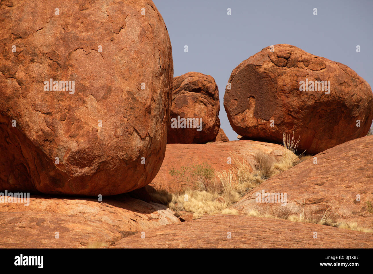 Devils Marbles in der Nähe von Tennant Creek, Northern Territory, Australien Stockfoto