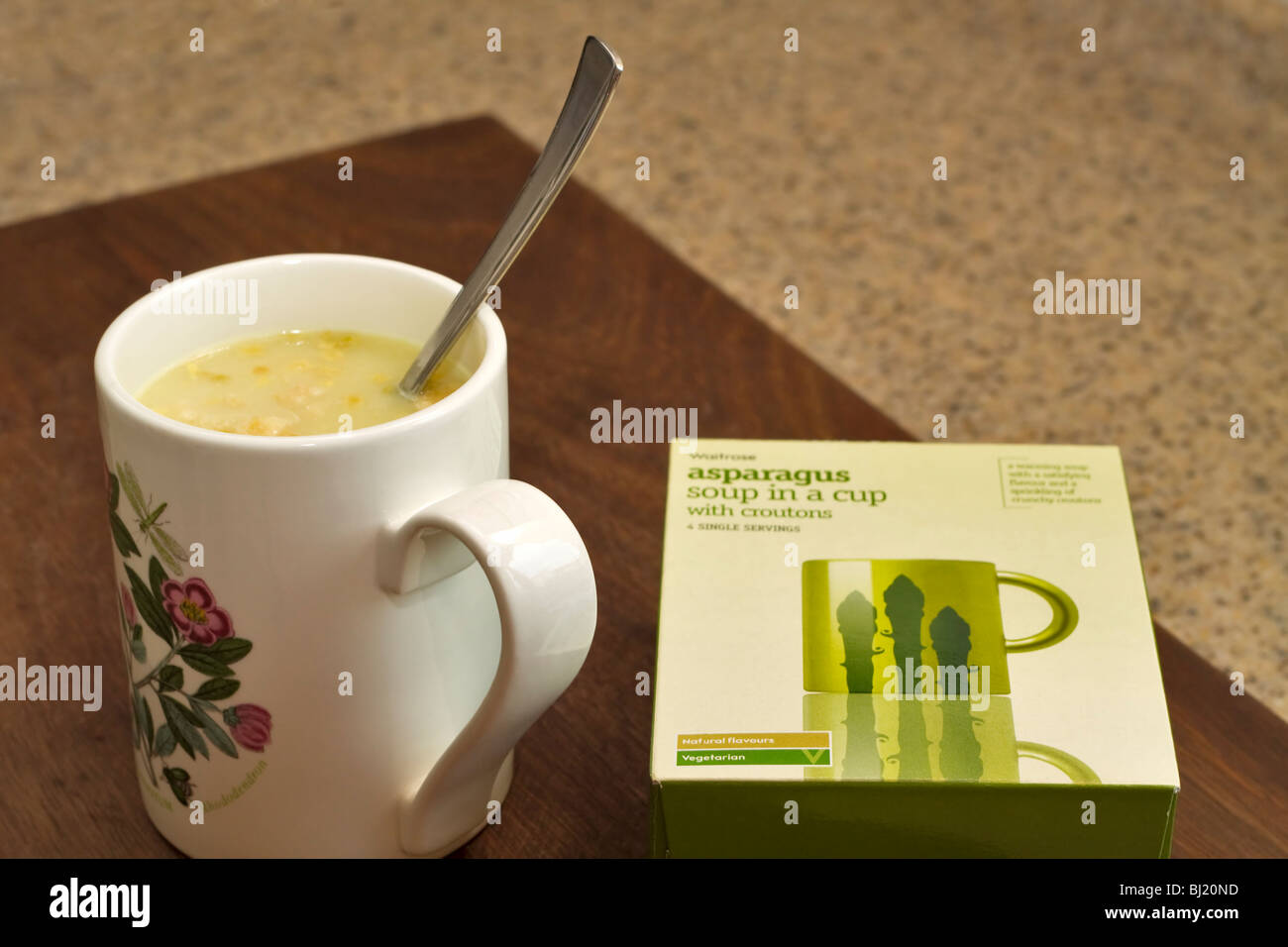 Spargel-instant-Suppe Stockfoto