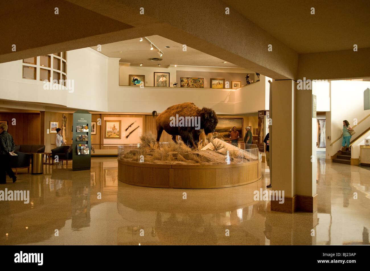 Eingangshalle in das Buffalo Bill Historical Center in Cody, Wyoming. Stockfoto