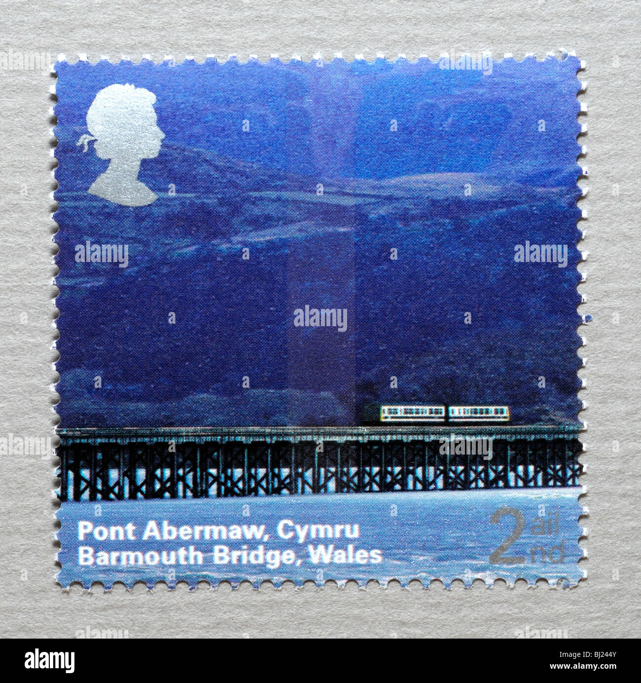 Wales, UK-Briefmarke. Stockfoto