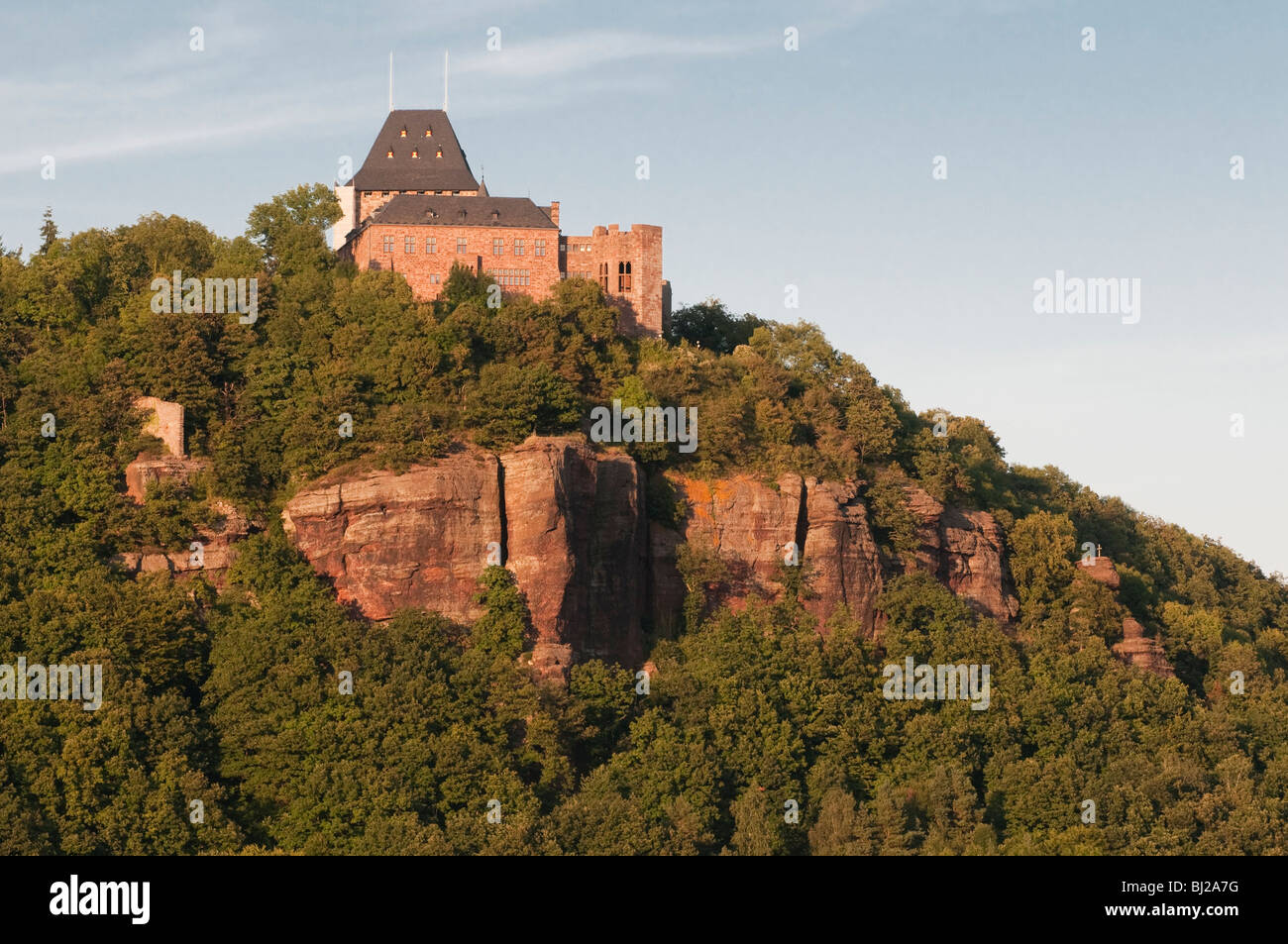 RUR-Tal, Burg Nideggen, Eifel, North Rhine-Westphalia, Germany Stockfoto