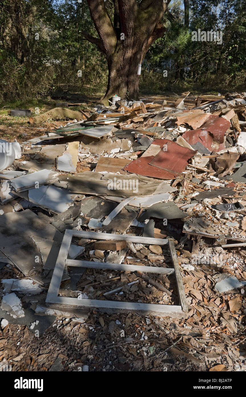 Ruinen von einer abgerissenen nach Hause High Springs Florida Stockfoto