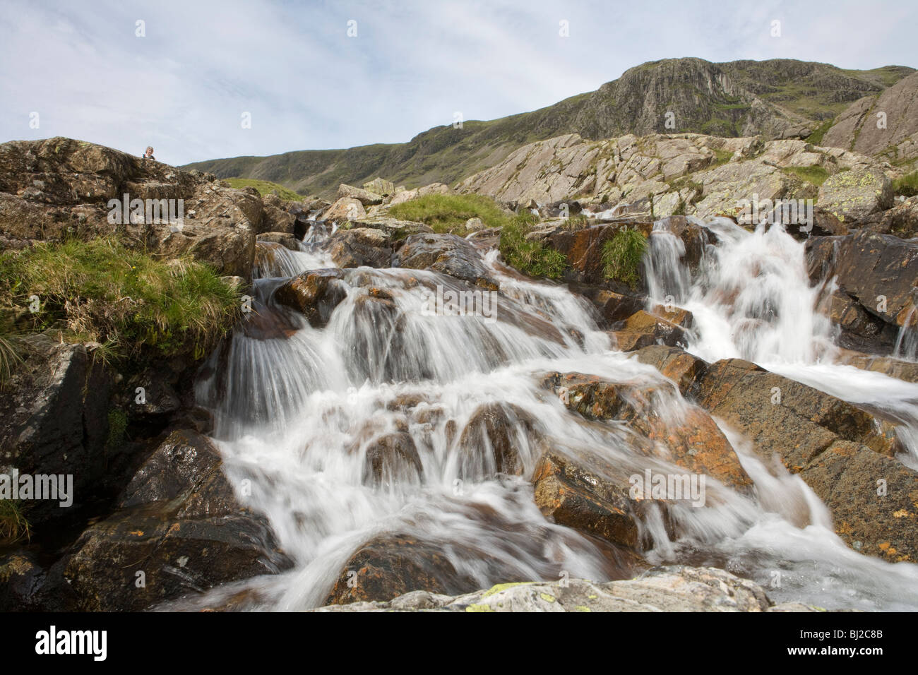 Buttermilch-Gill von Seathwaite Stockfoto