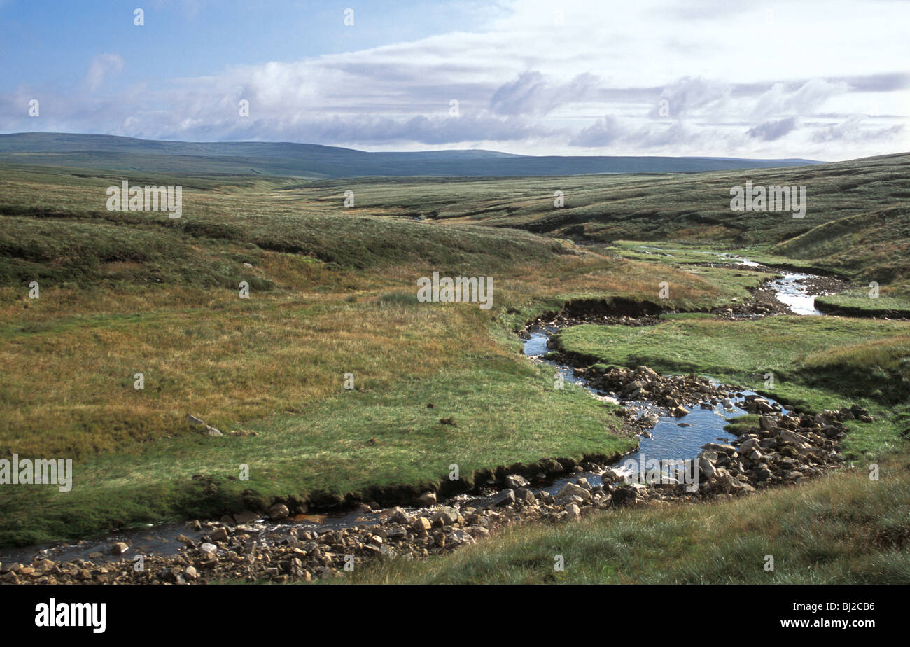 Blick auf Troutbeck Moorhouse oberen Teesdale National Nature Reserve & Pennine Way Cumbria, England Stockfoto