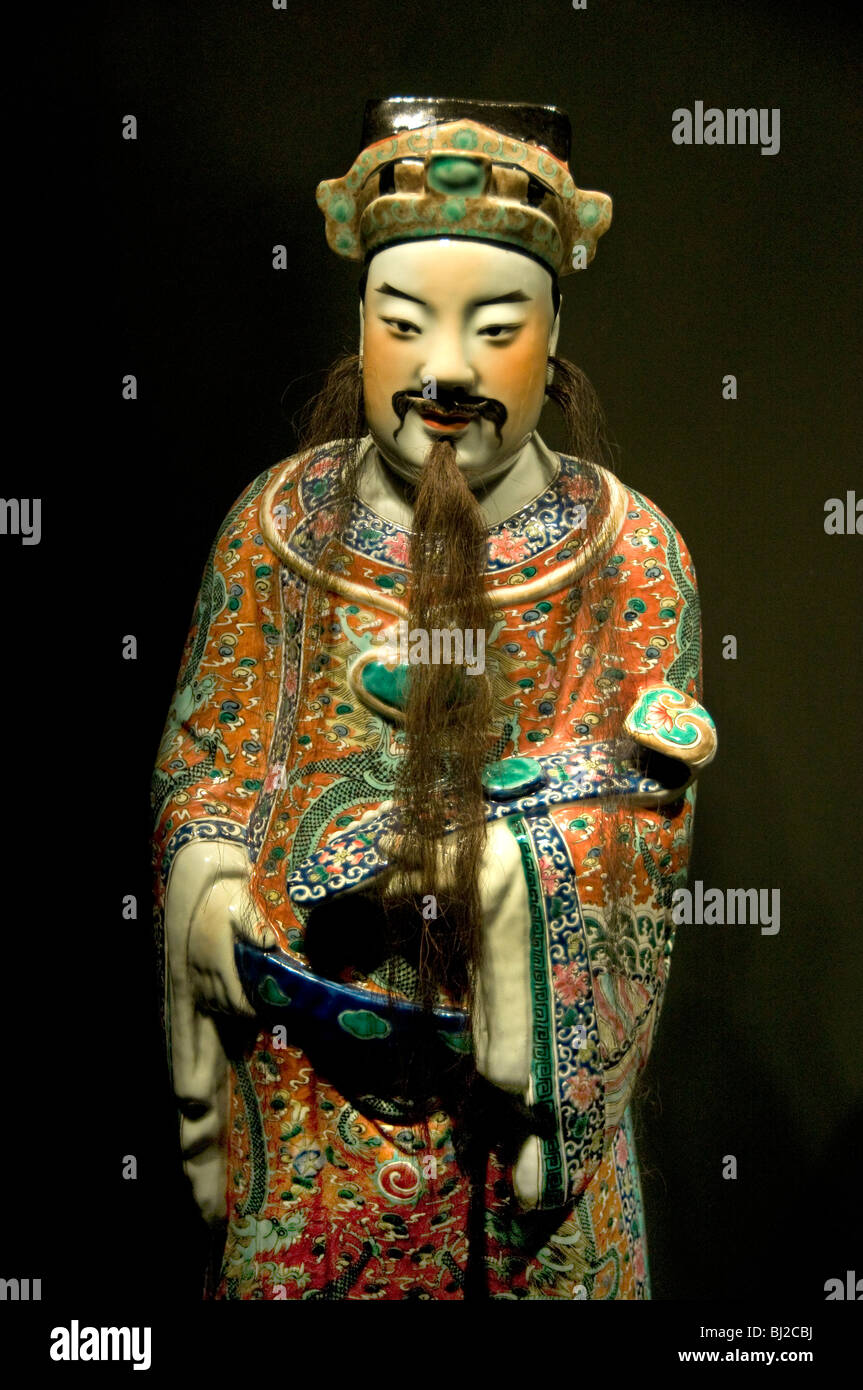 Fu Shen einen chinesischen Gott des Glücks die Vergötterung des 6. Jahrhundert Mandarin. Stockfoto