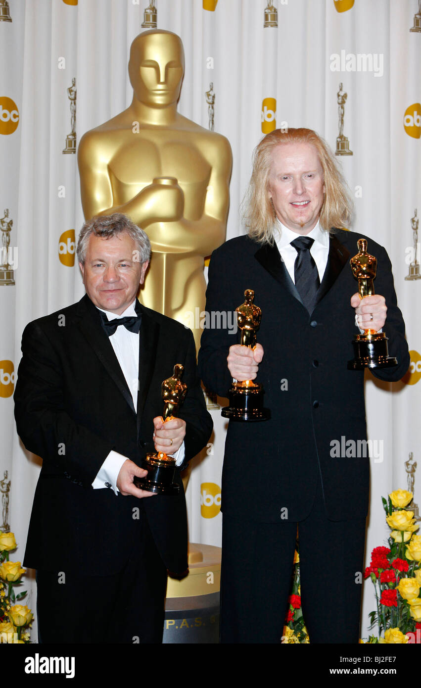 RAY BECKETT & PAUL N.J. OTTOSSON 82ND ACADEMY AWARDS PRESS ROOM KODAK THEATRE HOLLYWOOD USA 7. März 2010 Stockfoto