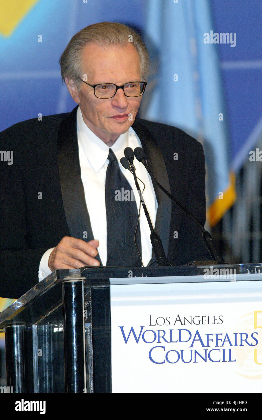 LARRY KING TALK SHOW HOST 2. Dezember 2003 Jahrhundert PLAZA HOTEL LA USA Stockfoto